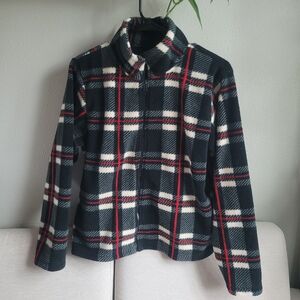 Womens Plaid Zip-up Jacket